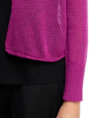 Open Front Cropped Cardigan Sweater