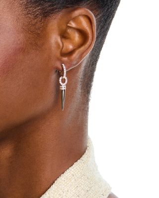 Diamond Spike Drop Earring in 14K Yellow Gold, 0.55 tcw