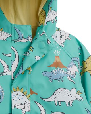 Unisex Dino Print Color Changing Magnetic Raincoat - Little Kid, Big Kid