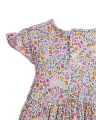 Girls' Bunny Blossom Magnetic Flutter Sleeved Dress - Little Kid, Big Kid