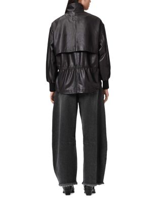 Payton High Rise Barrel Leg Crop Jeans in Washed Black