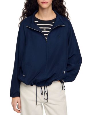 Stand Collar Oversized Jacket