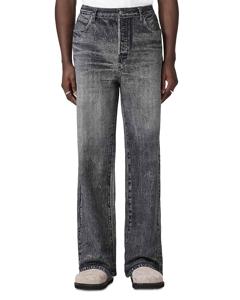 Allsaints Wide Fit Lenny Jeans in Illusion Black