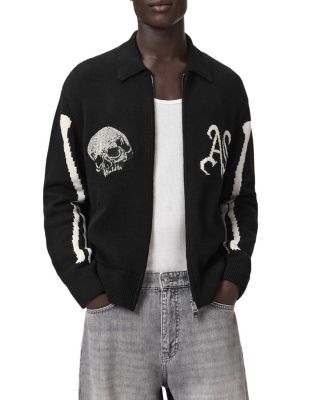 Adrian Skeleton Graphic Zip Sweater
