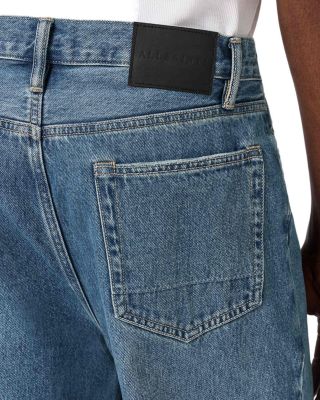 Lenny Wide Fit Jeans in Destroy Mid Indigo