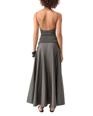 Backless Circle Hem Dress