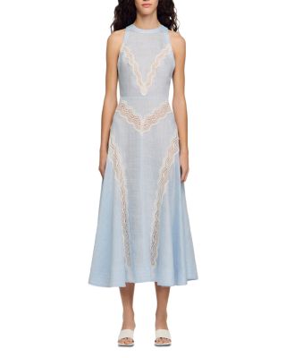 Nathalie Lace Trim Dress