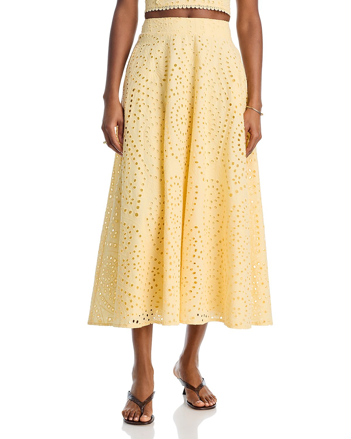 Aqua Eyelet Skirt - Exclusive