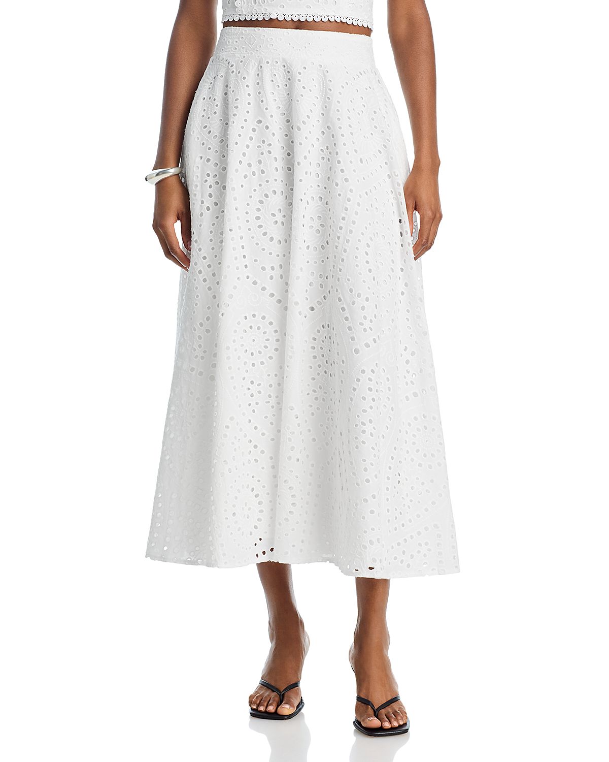 Aqua Eyelet Skirt - Exclusive