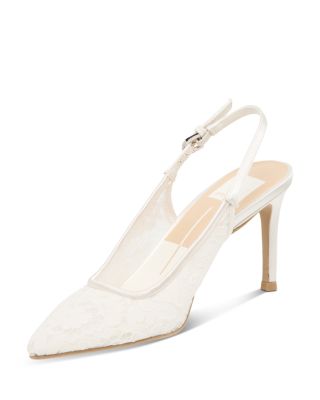 Women's Yami Lace Slingback Pumps 