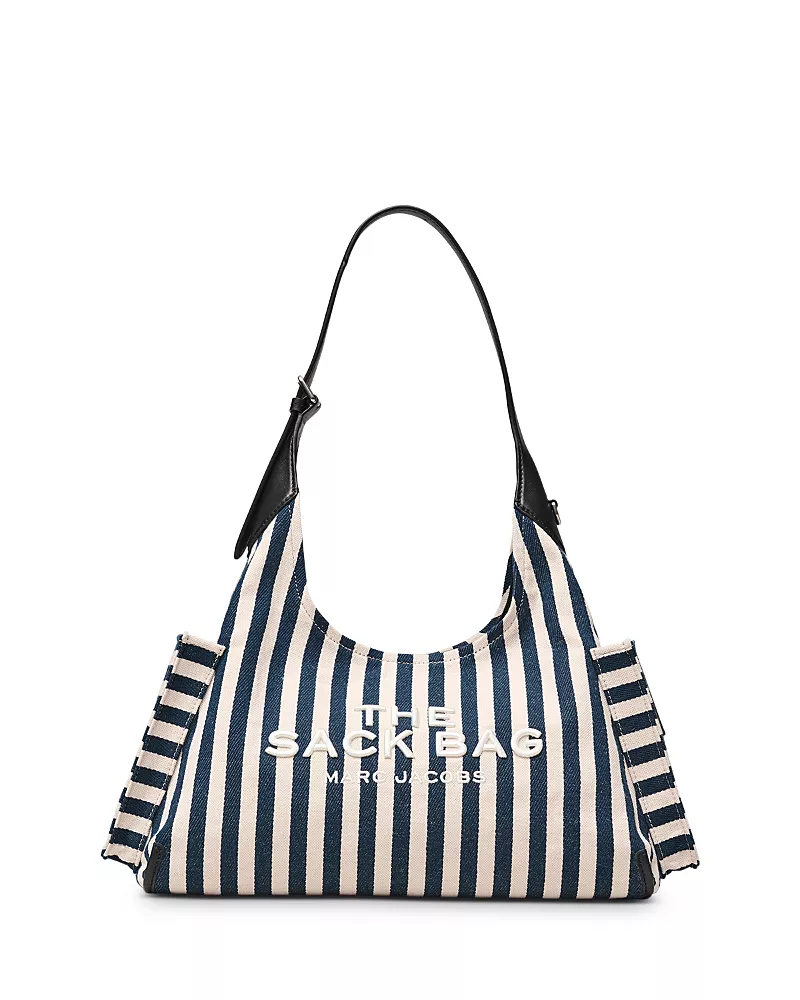 Marc Jacobs The Sack Belted Stripe Canvas Bag