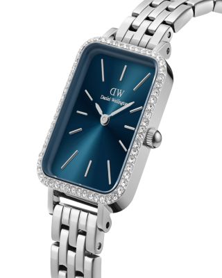 Quadro 5-Link Bezel Watch, 20mm x 26mm