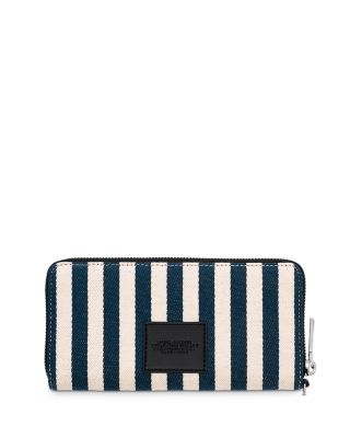 The Stripe Canvas Continental Wallet