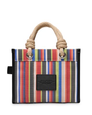 The Small Stripe Mesh Tote Bag