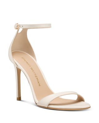 Women's Nudist Leather High Heel Sandals