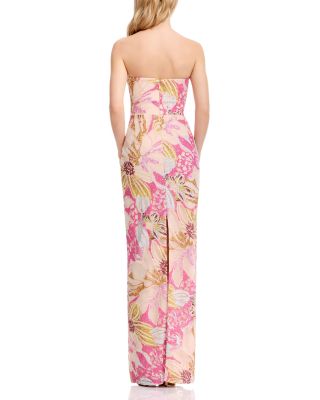 Strapless Sweetheart Bustier Sheath Gown