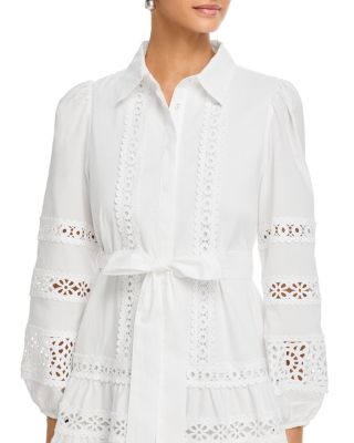 Aubrey Tie Front Shirt Dress