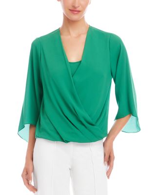 Drape Front Crossover Top