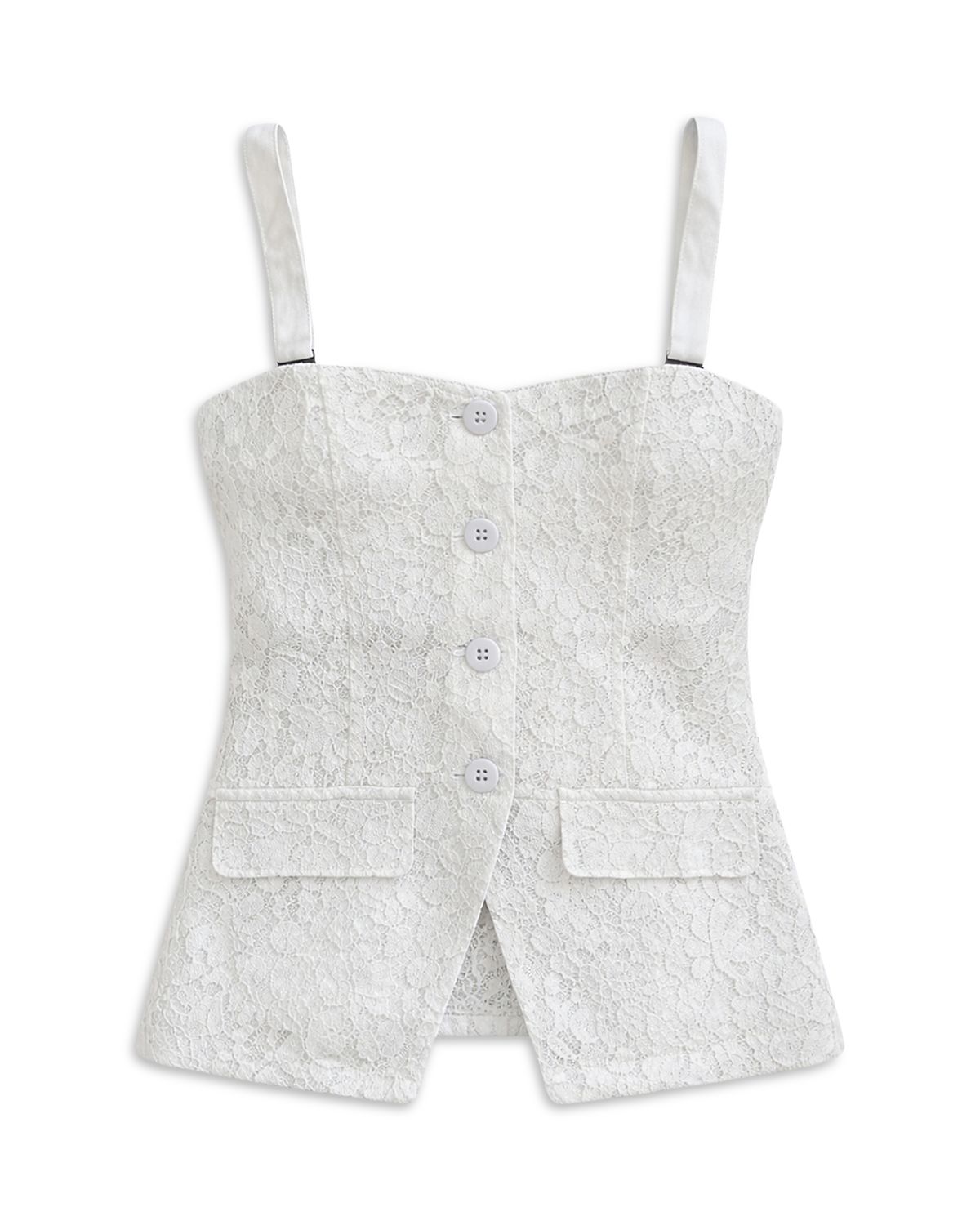 KatieJnyc Girls' Tween Jillian Lace Top - Big Kid
