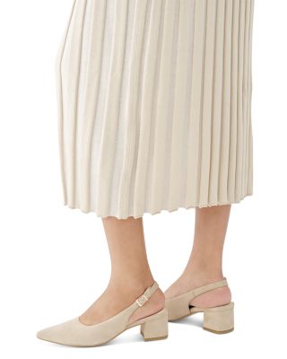 Women's Marta Leather Slingback Pumps