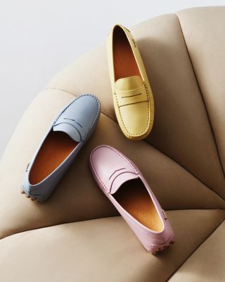 Women's Leather Moccasin Loafer Flats