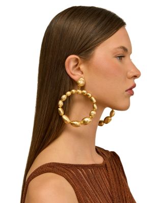 Sira Gold Foiled Open Drop Earrings