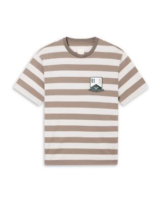 Capsule Eagle Club Striped Cotton Jersey Tee