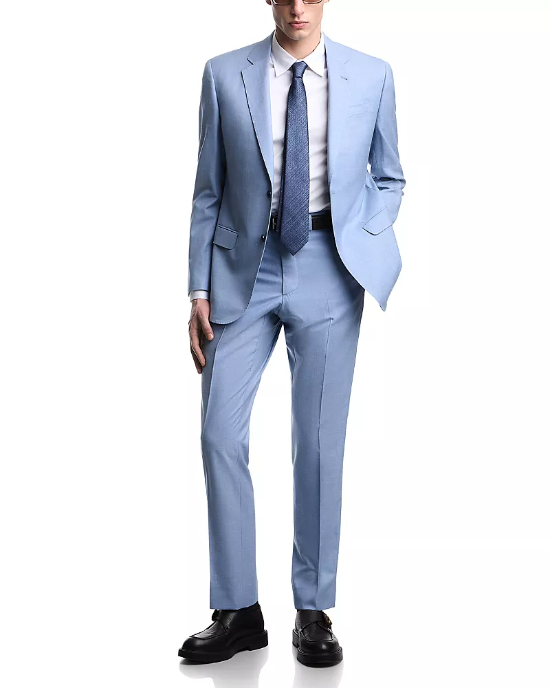 Emporio Armani G Line Regular Fit Wool Silk Suit