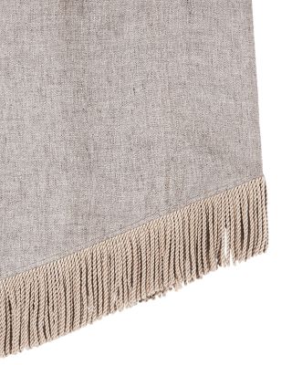 Heavy Canvas Fringe Trim Linen Skirt