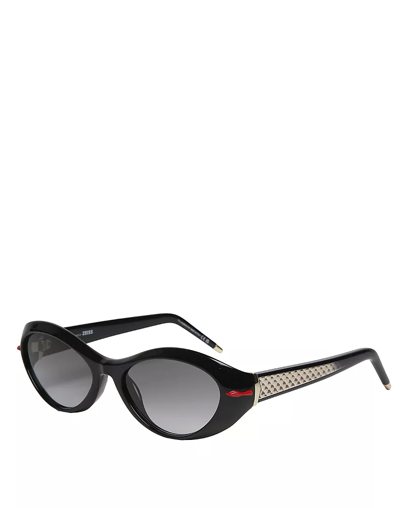 Christian Louboutin Oval Sunglasses, 55mm