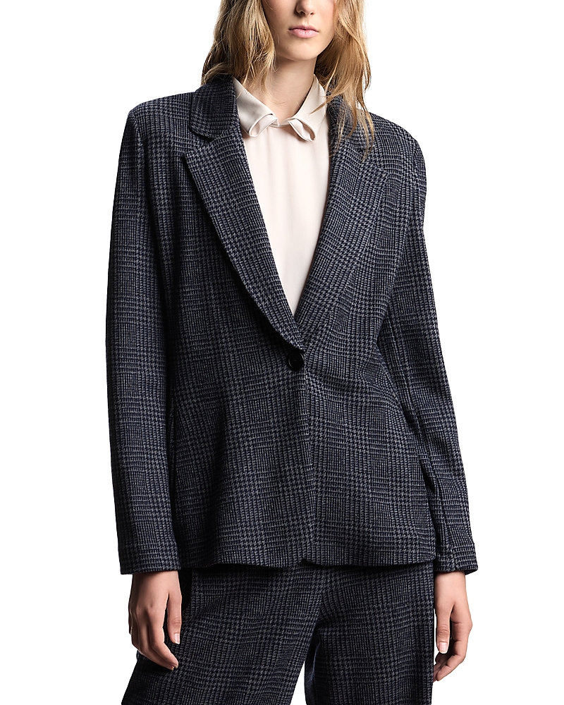 Emporio Armani Prince Of Wales Single Button Blazer