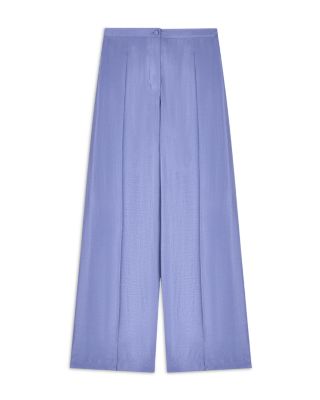 Techno Rayon Wide Leg Trousers