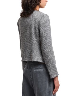 Tricot Effect Jacquard Jacket