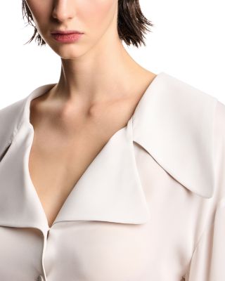 Icon Silk Wide Lapel Collar Shirt