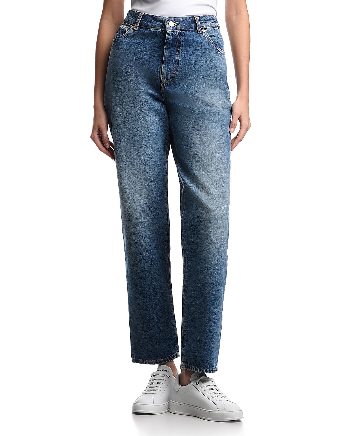 Emporio Armani High Rise Straight Jeans