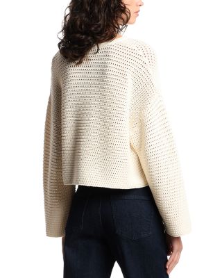 Perforated Link Stitch Sweater