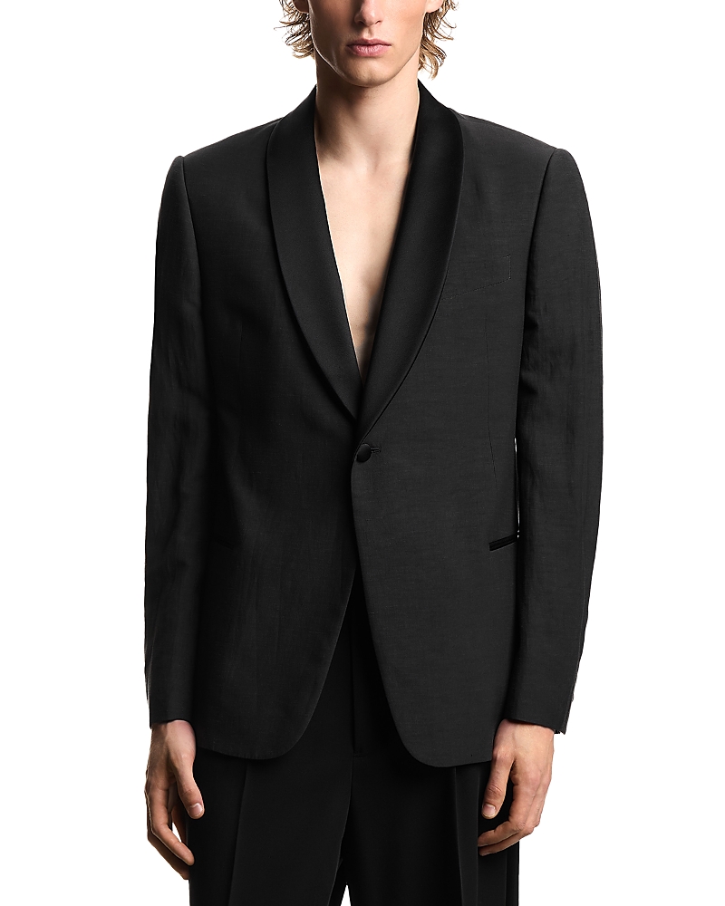Emporio Armani Executive Line Regular Fit Linen Blend Dinner Jacket