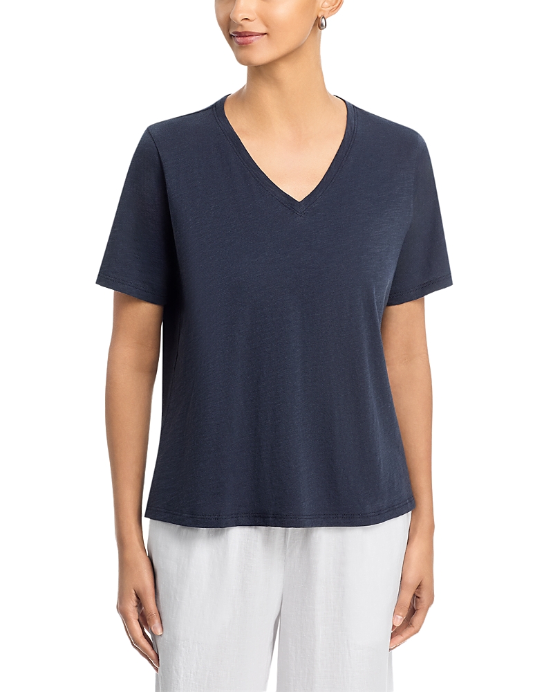 Eileen Fisher V Neck Short Sleeve Tee
