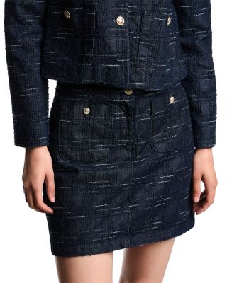Check Jacquard Mini Skirt