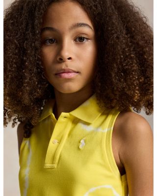Girls' Tie Dyed Mesh Boxy Polo Shirt - Little Kid, Big Kid