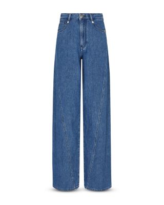Mid Rise Relaxed Jeans in Blue Denim