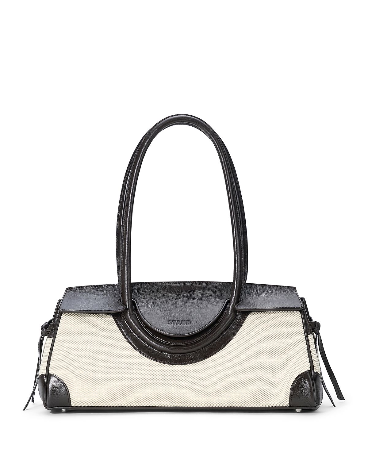 Staud Maude Canvas & Leather Shoulder Bag
