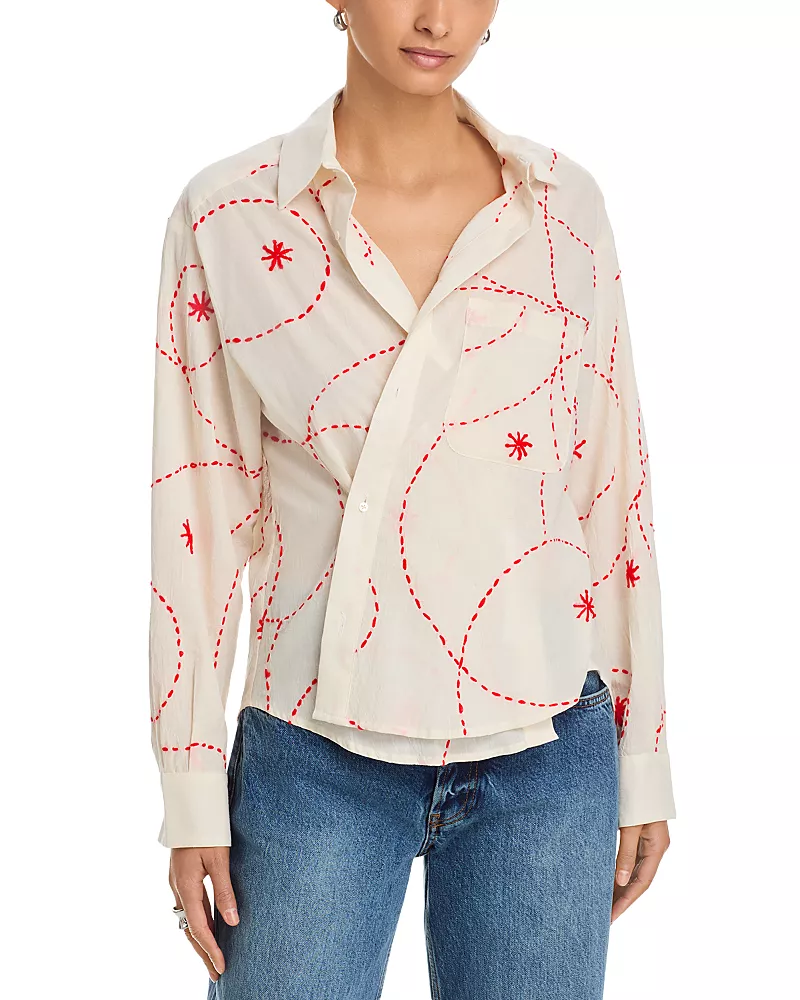 Cissa Relaxed fit Long Sleeve Button Down Shirt