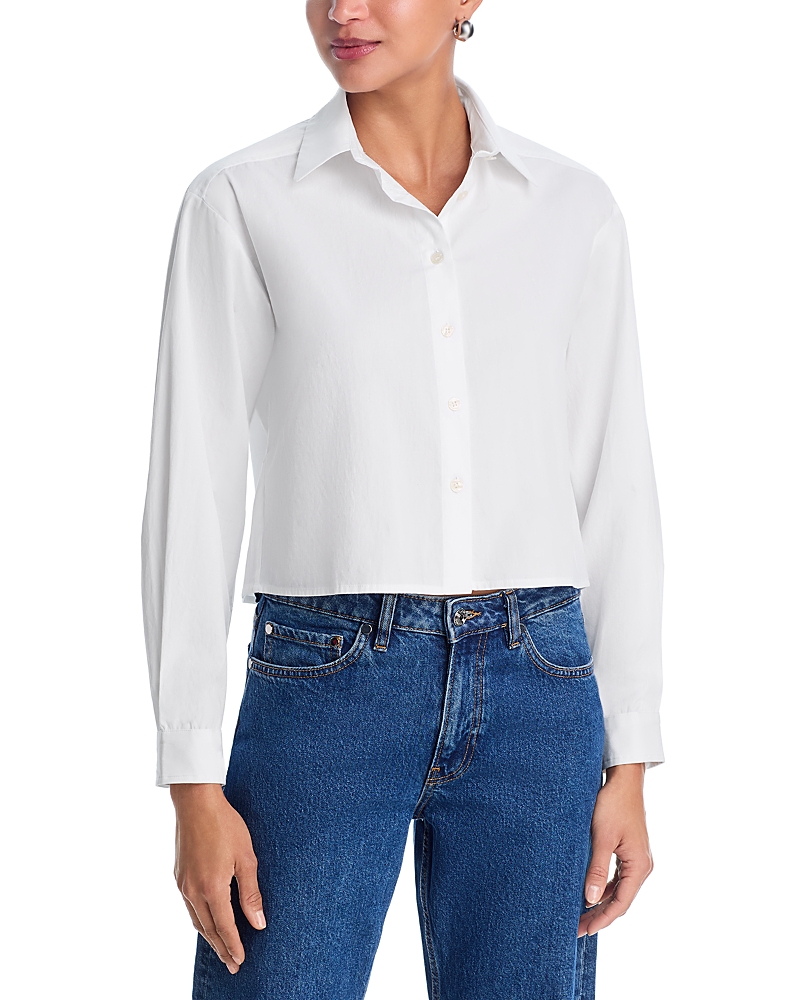 perfectwhitetee Naomi Crop Shirt