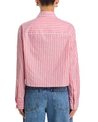 Cropped Button Front Shirt 