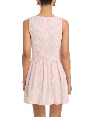 Stripe Poplin Front Tie Mini Dress - Exclusive