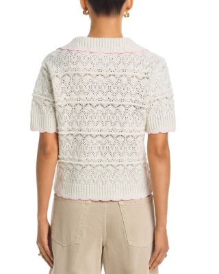 Pointelle Polo Sweater - Exclusive