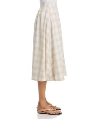 Gingham Bustier & Midi Skirt Set - Exclusive