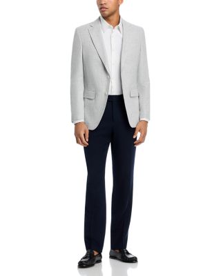 Hutson Linen & Cotton Textured Solid Slim Fit Sport Coat
