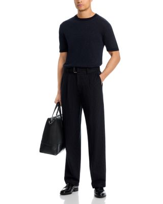 Short Sleeve Silk Linen Crewneck Sweater